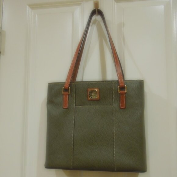Dooney & Bourke Olive Pebble Leather Small Lexington Bag - Picture 5 of 8